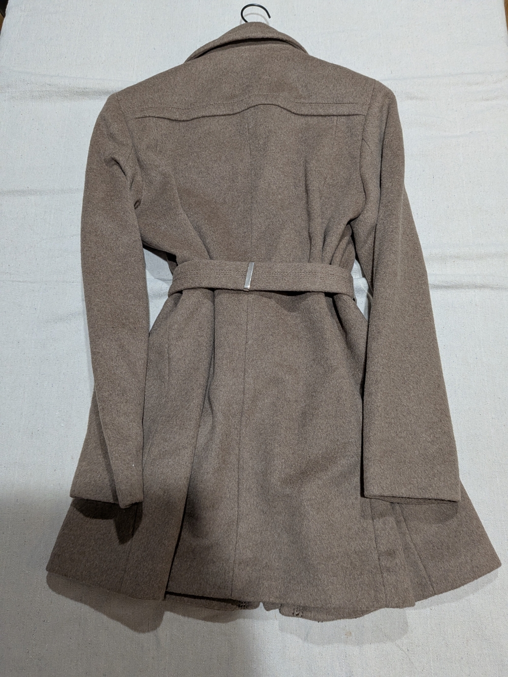 Oat Trench Style Wool Coat NWOT Quiet Luxury Chic - Picture 3 of 14